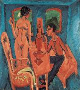 Ernst Ludwig Kirchner Tower Room, Fehmarn painting